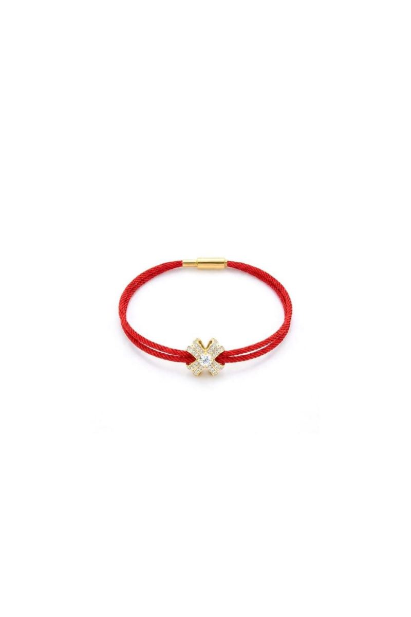 GOLD BEYAZ 14K ALTIN FLEUR BİLEKLİK
