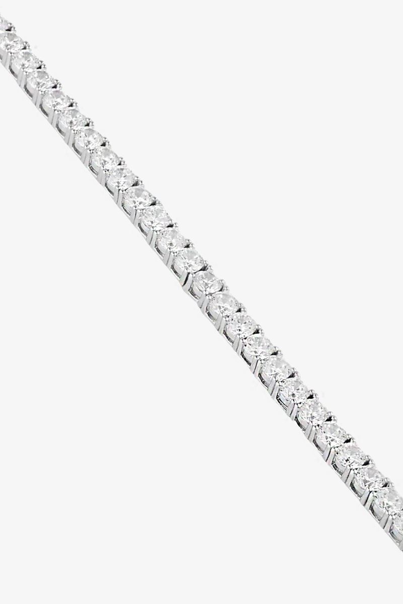 SİLVER 14 AYAR ALTIN PIRLANTA 3 MM SU YOLU BİLEKLİK