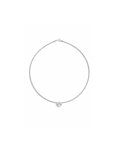 SİLVER 1 CARAT TEKTAŞ KOLYE