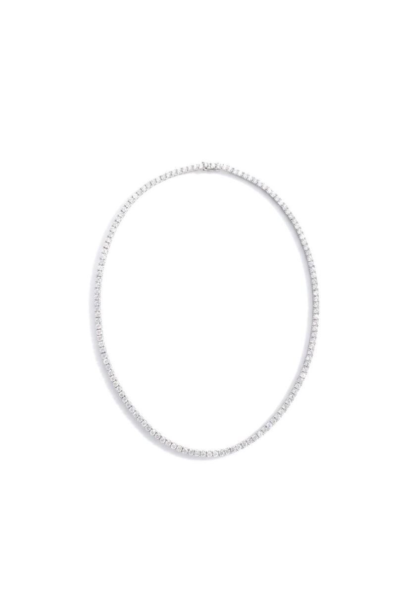 SİLVER 3 MM İTALYAN İTHAL MOZANİT L SU YOLU KOLYE