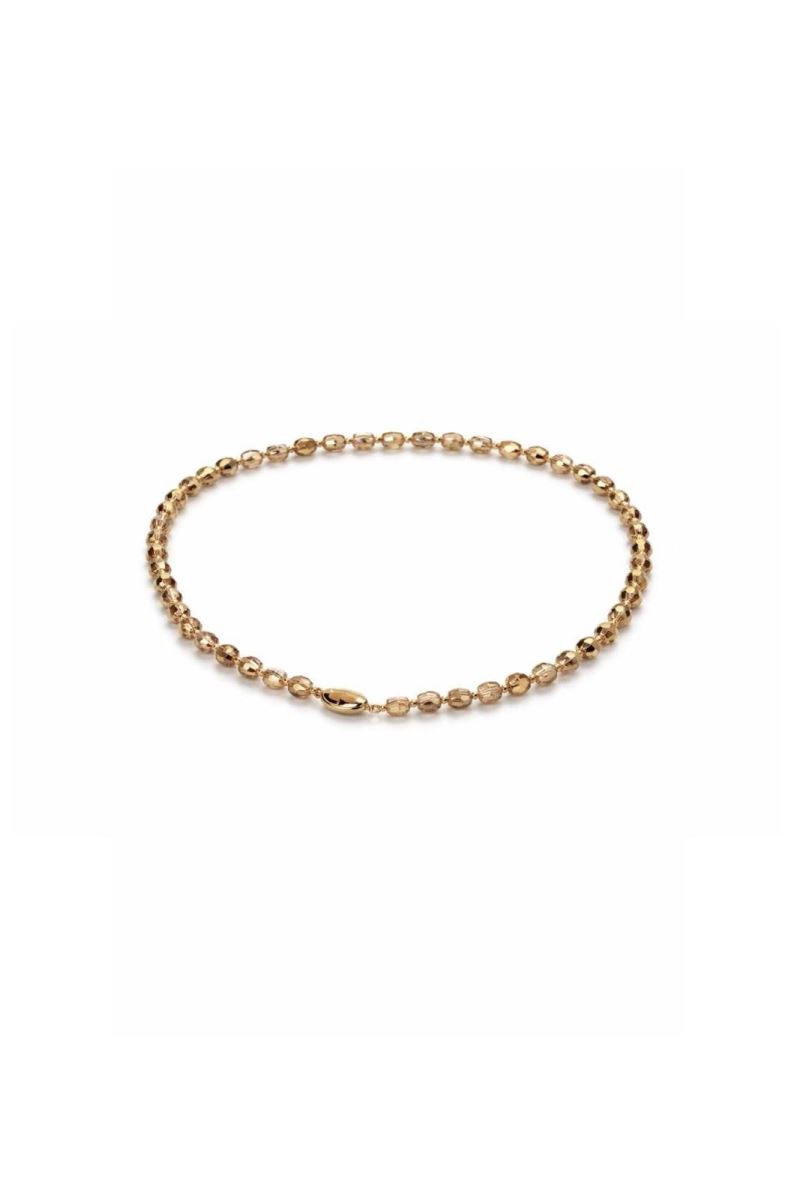 GOLD GOLD SWAROVSKİ KOLYE