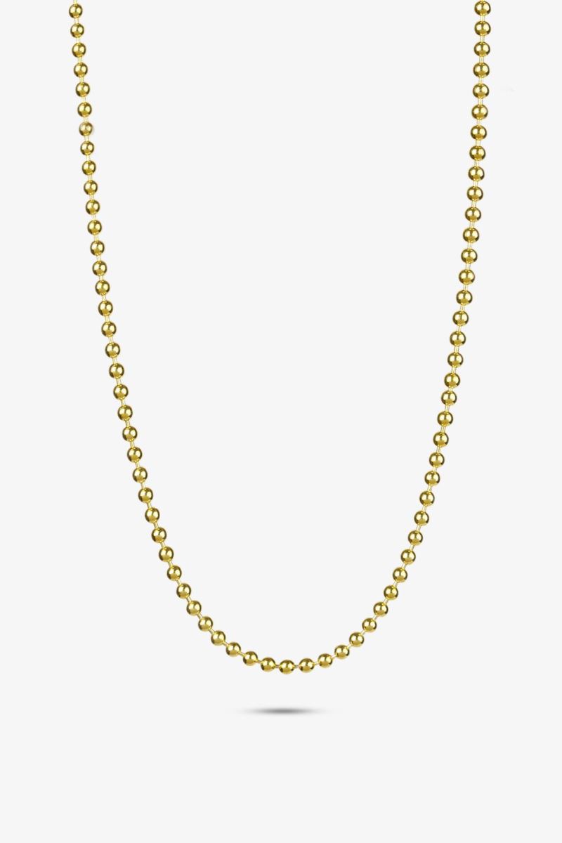 GOLD POİNT 4 MM ZİNCİR KOLYE 24K 50 MİKRON ALTIN KAPLAMA