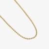 GOLD POİNT 4 MM ZİNCİR KOLYE 24K 50 MİKRON ALTIN KAPLAMA - Görsel 2