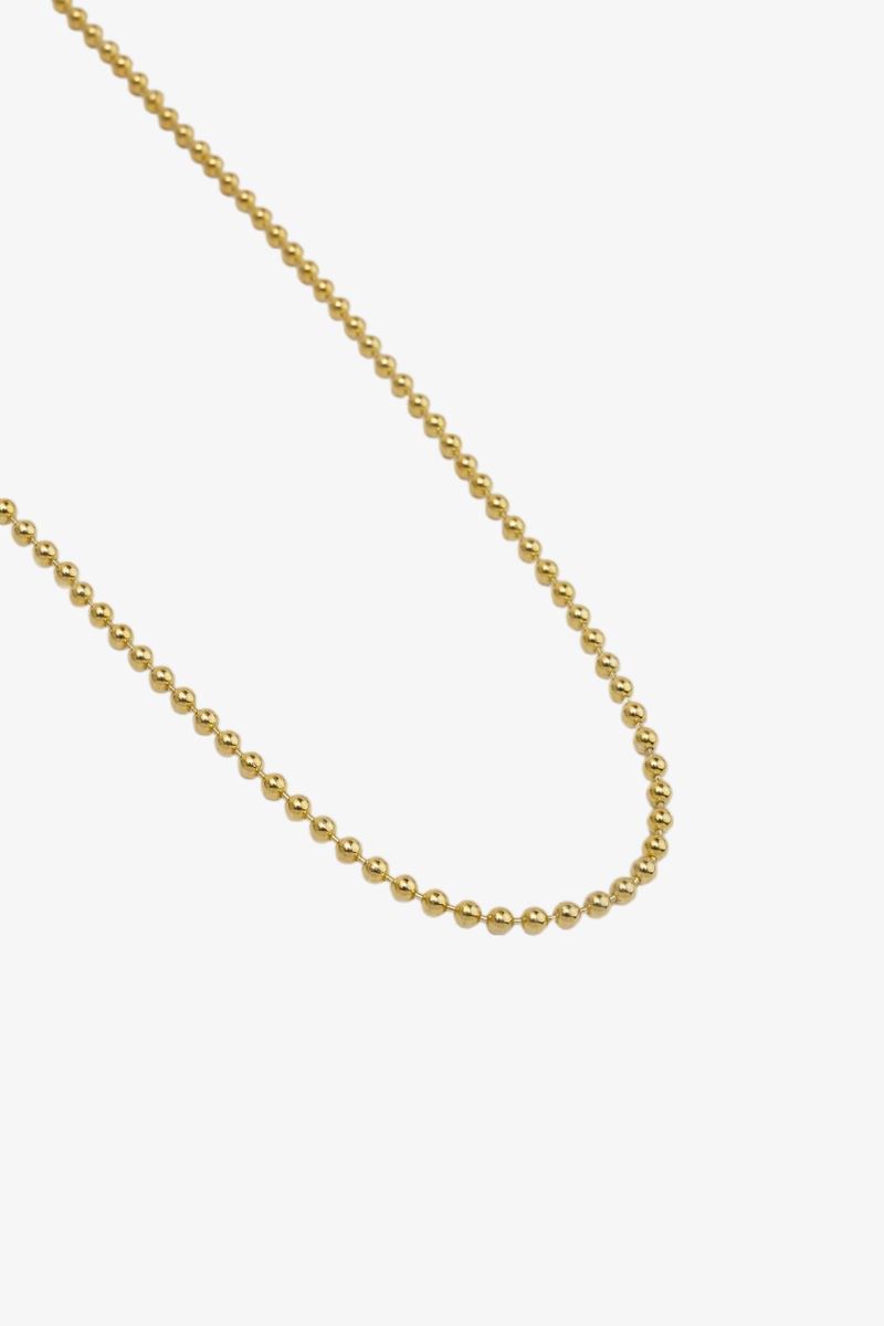 GOLD POİNT 4 MM ZİNCİR KOLYE 24K 50 MİKRON ALTIN KAPLAMA - Görsel 2
