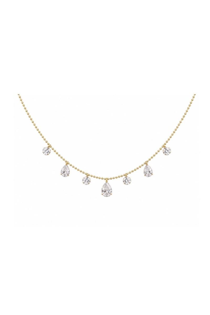 GOLD SWAROVSKI TAŞLI KOLYE
