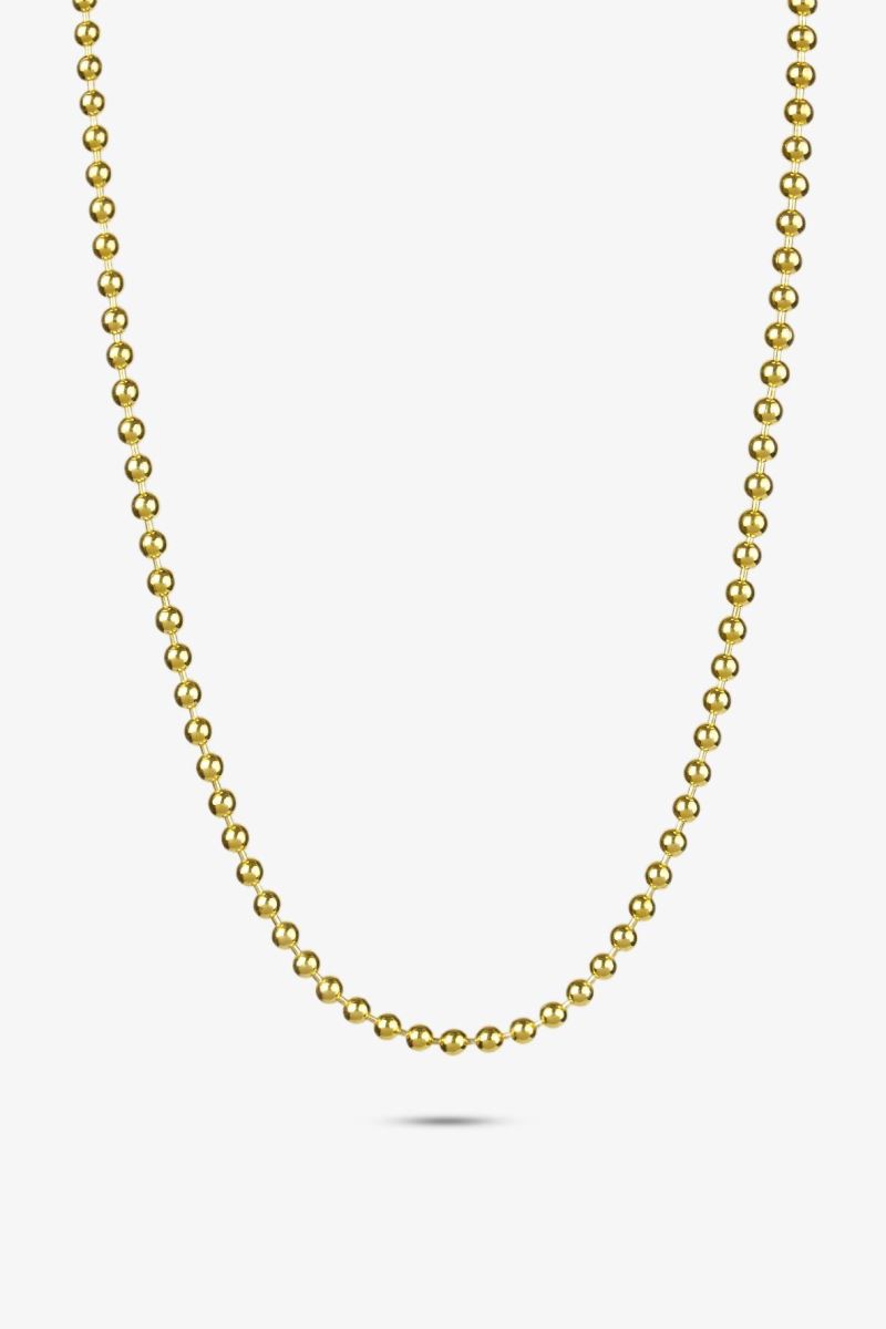 GOLD POİNT 3 MM ZİNCİR KOLYE 24K 50 MİKRON ALTIN KAPLAMA