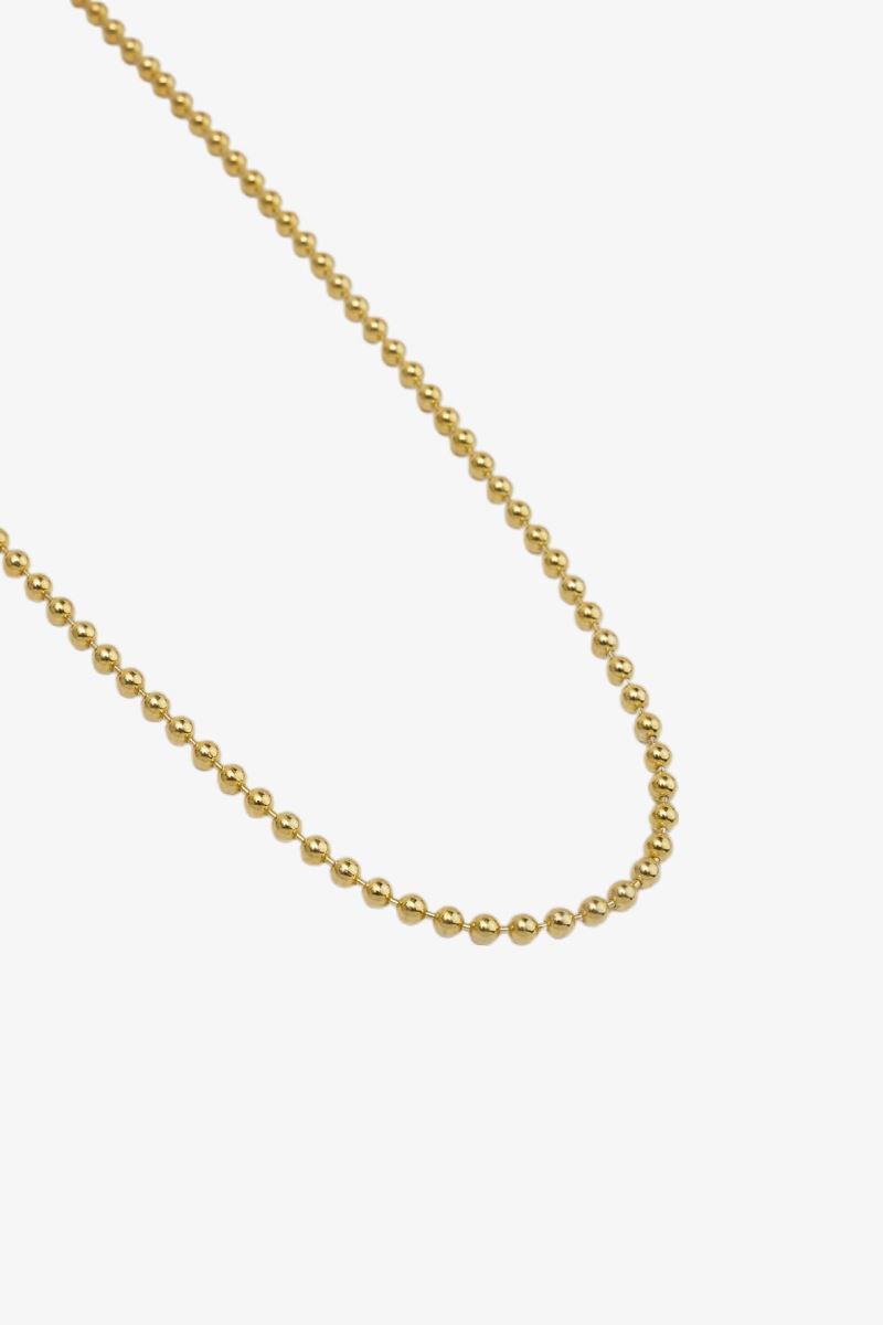 GOLD POİNT 3 MM ZİNCİR KOLYE 24K 50 MİKRON ALTIN KAPLAMA - Görsel 2