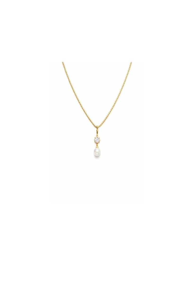 GOLD YENİ - DROP PEAR KOLYE