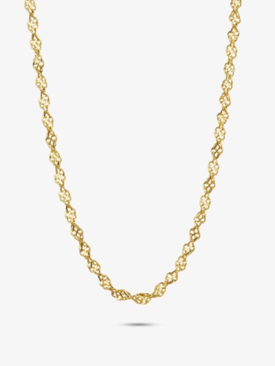 GOLD PİZZO 3 MM KOLYE 24K ALTIN KAPLAMA
