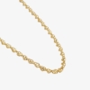 GOLD PİZZO 3 MM KOLYE 24K ALTIN KAPLAMA - Görsel 2