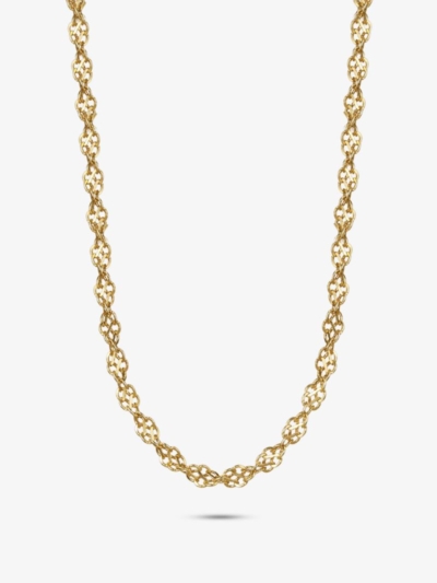 GOLD PİZZO 4 MM KOLYE 24K ALTIN KAPLAMA