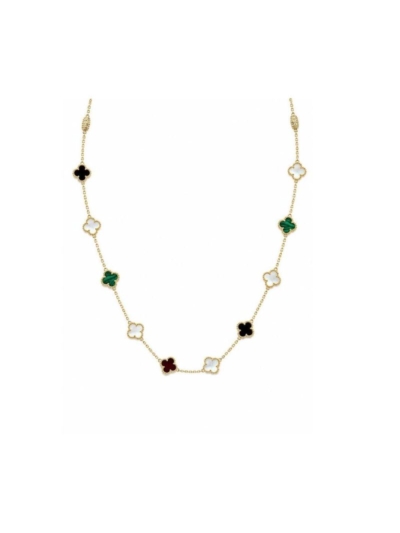 GOLD RENKLİ YONCA KOLYE