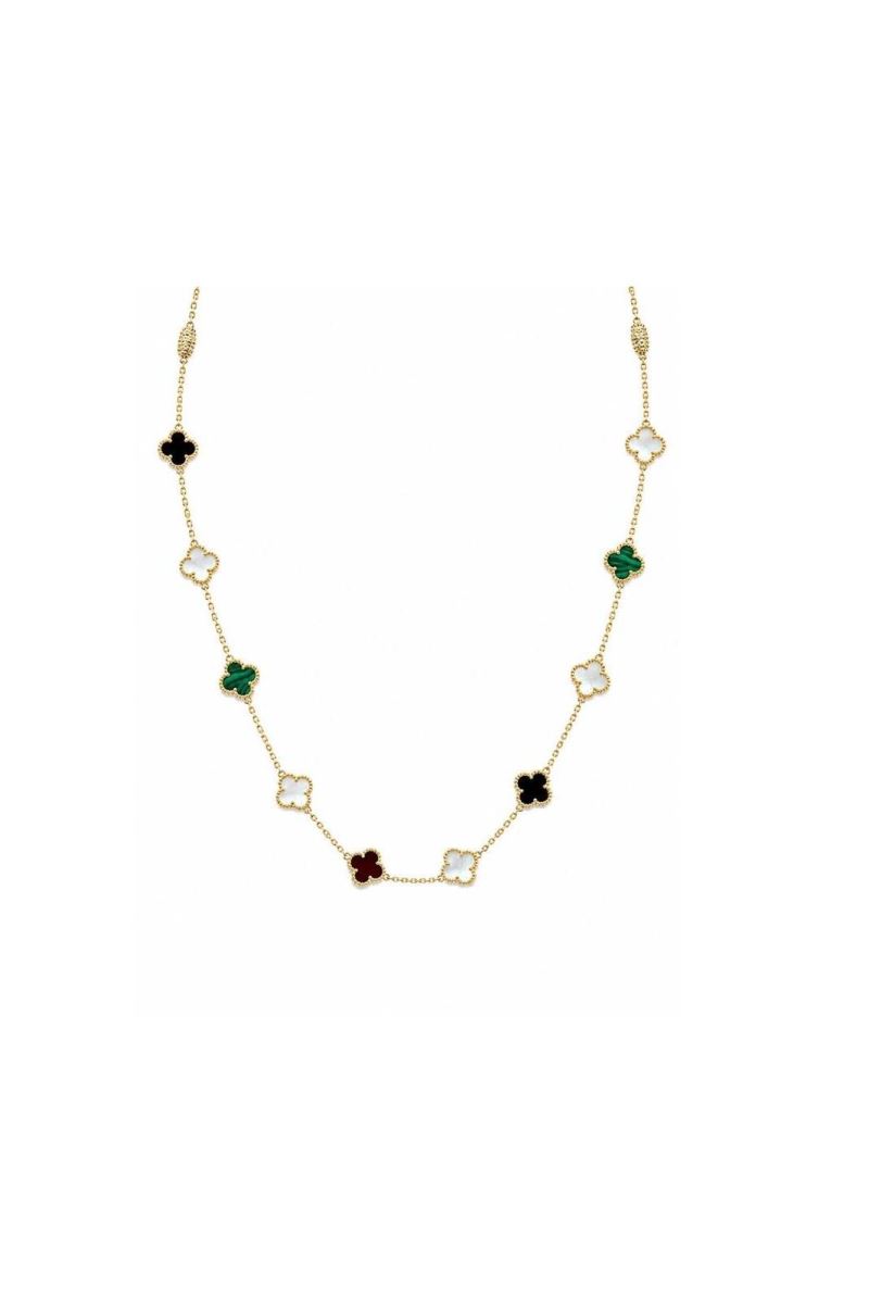 GOLD RENKLİ YONCA KOLYE