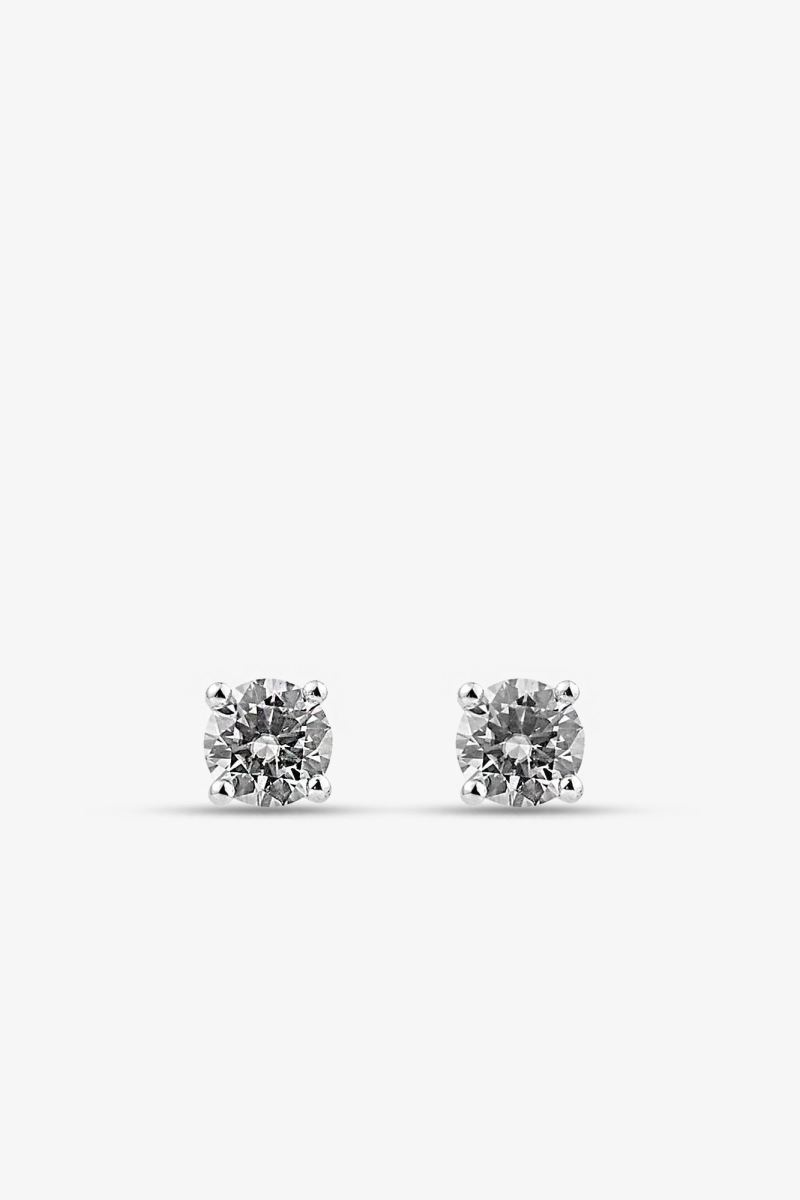 SİLVER 925K GÜMÜŞ ÜZERİ 24K BEYAZ ALTIN 1 CARAT KÜPE
