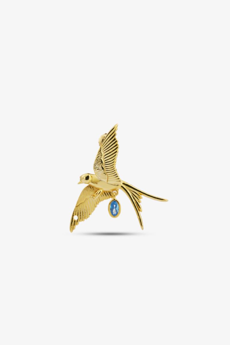 SOL GOLD KIRLANGIÇ 24K MİKRON ALTIN KAPLAMA KÜPE