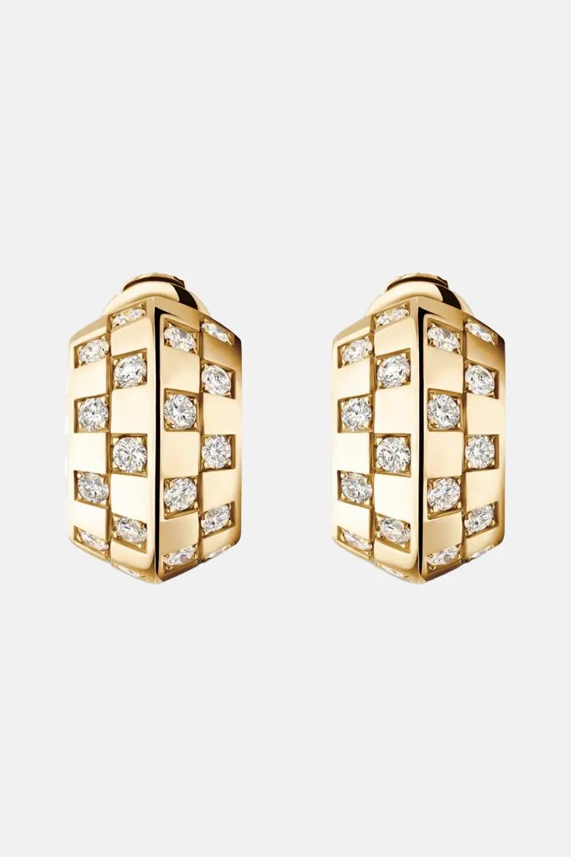 GOLD LV DAMİER KÜPE