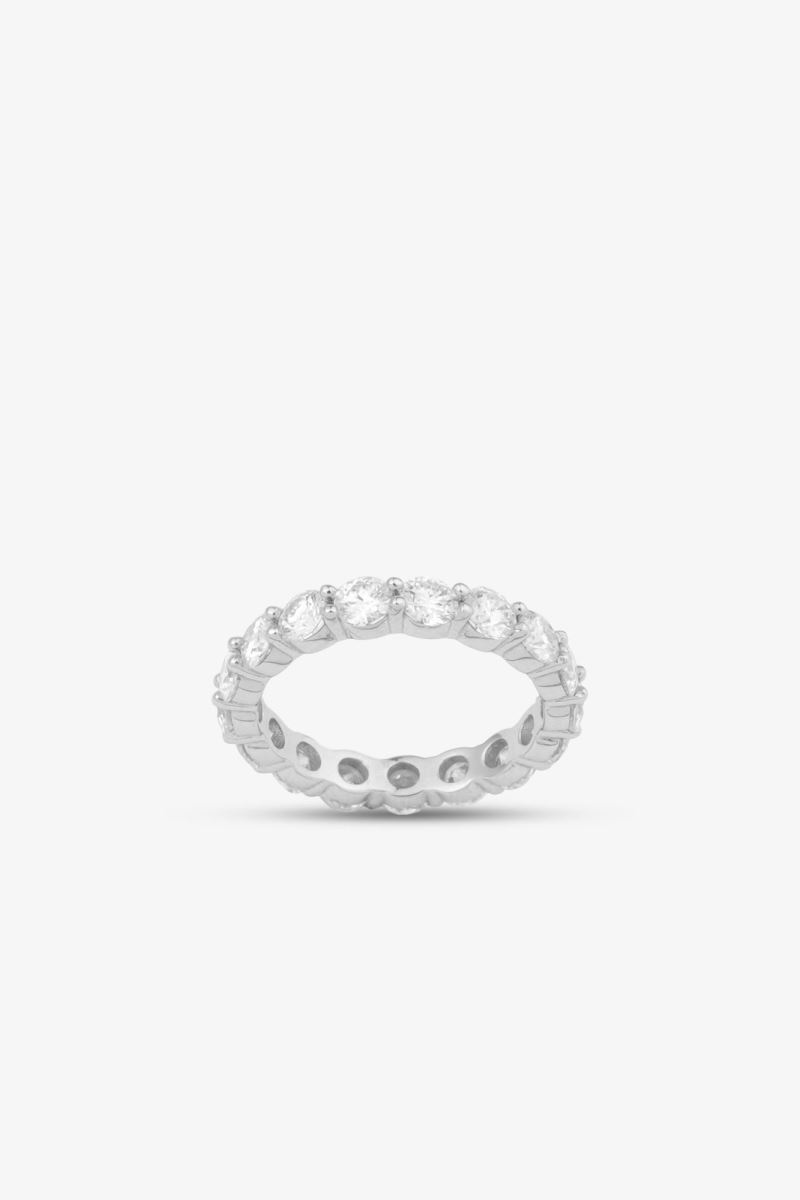 SİLVER 18 AYAR ALTIN KALIN TAMTUR 3.50 CARAT YÜZÜK