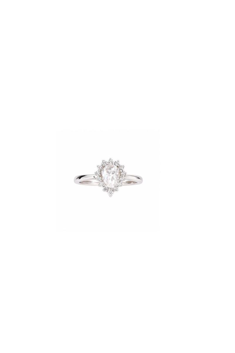 SİLVER 2 CARAT İTALYAN MOZANİT DAMLA TEKTAŞ