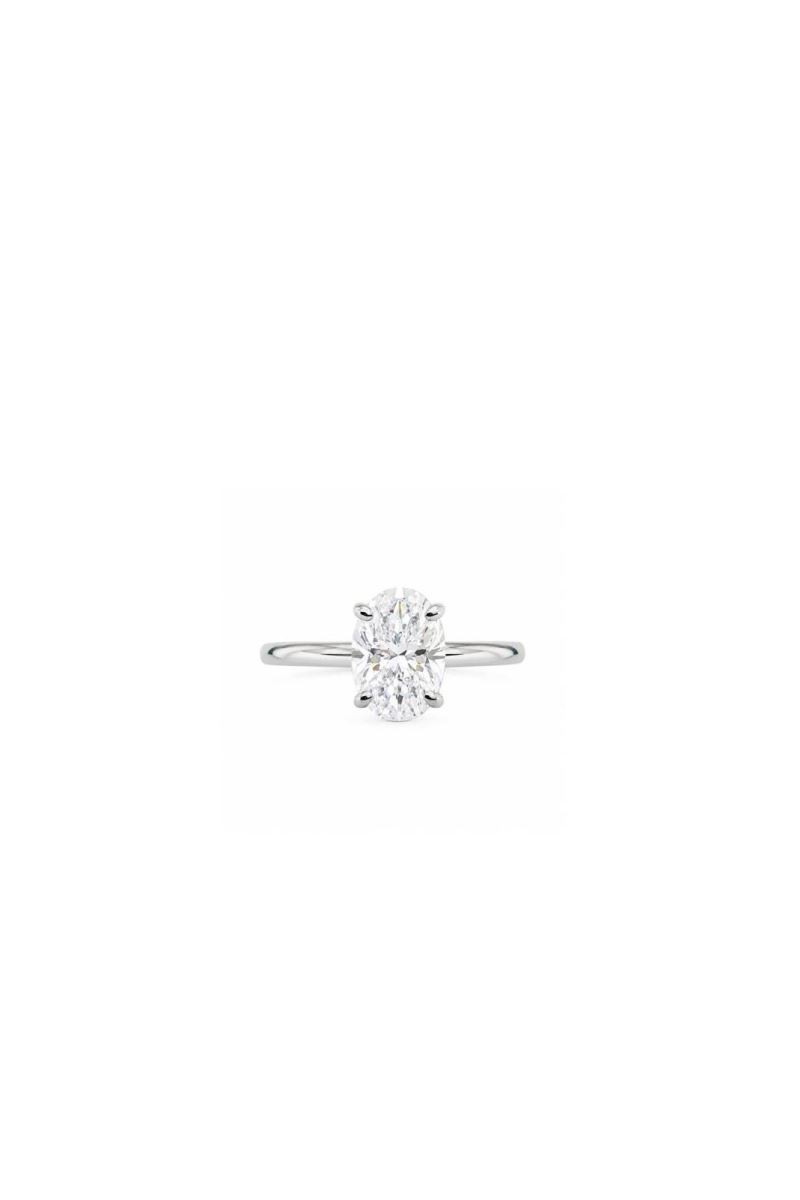 SİLVER 2 CARAT OVAL AMERİKAN PIRLANTA YÜZÜK