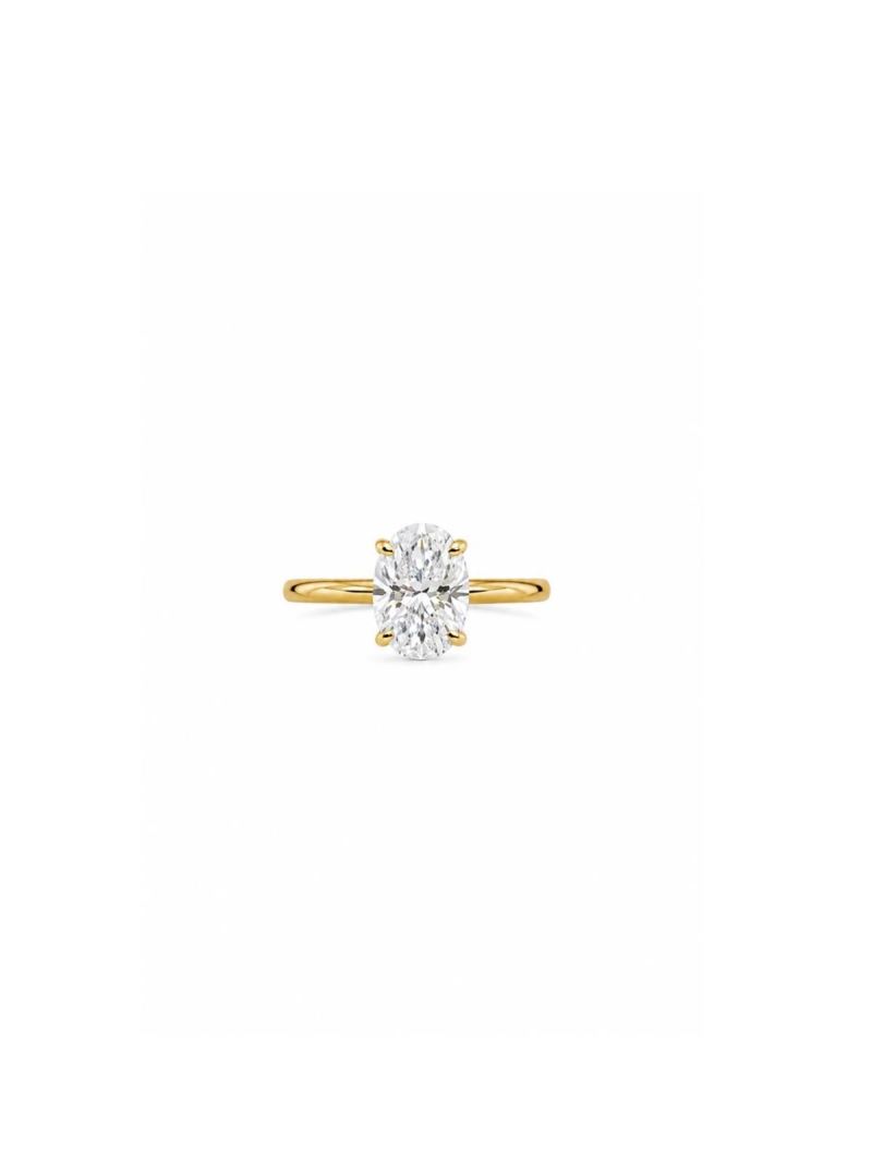GOLD 2 CARAT OVAL AMERİKAN PIRLANTA YÜZÜK