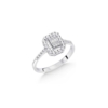 SİLVER BAGET 0.30 CT PIRLANTA YÜZÜK - Görsel 2