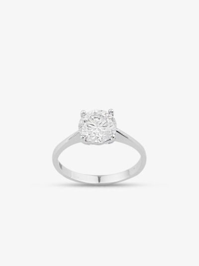 SİLVER 14 AYAR ALTIN PIRLANTA 1 CARAT YÜZÜK