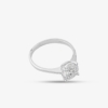 SİLVER 14 AYAR ALTIN PIRLANTA 2 CARAT YÜZÜK - Görsel 2