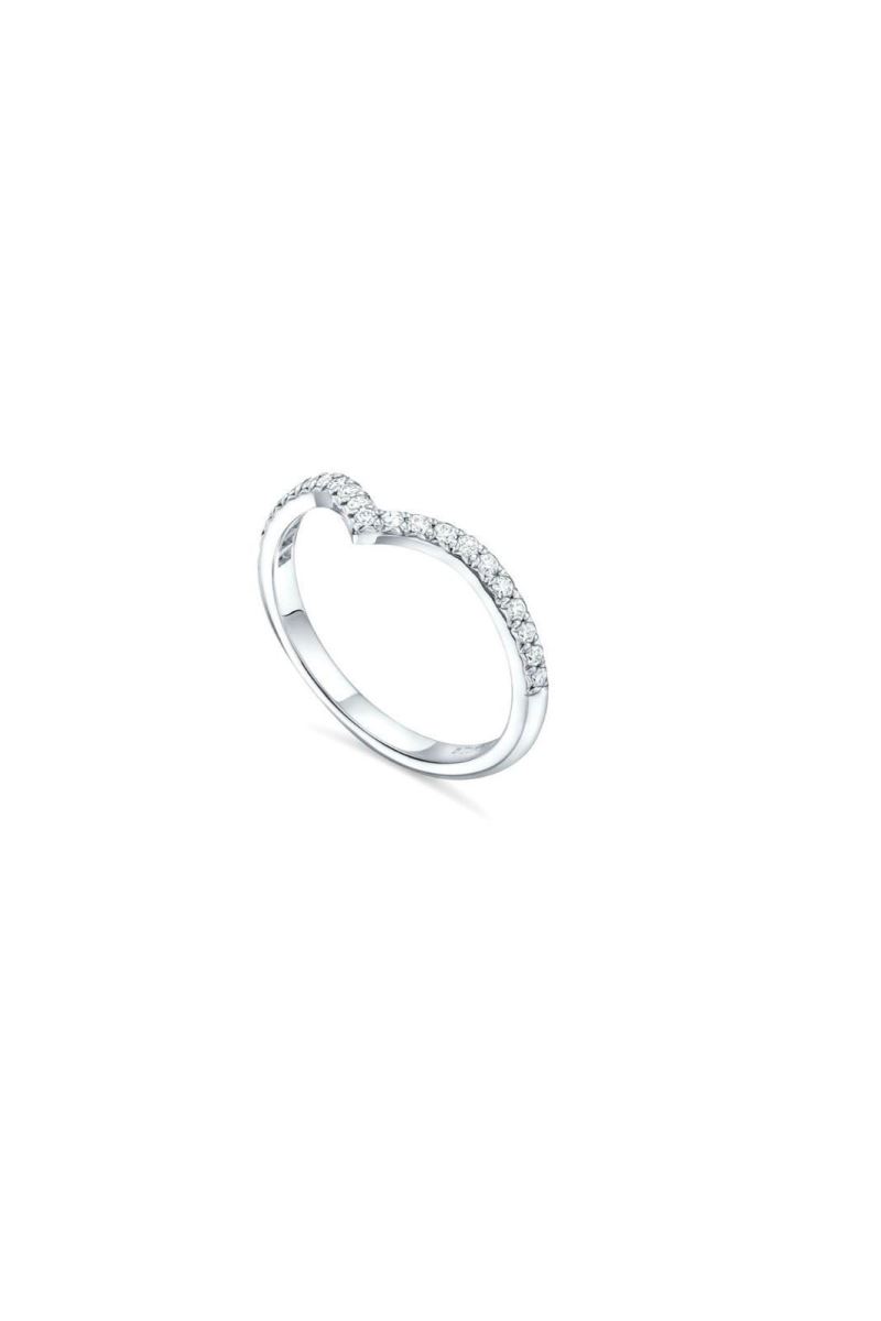 SİLVER TİFFANY SOLESTE V RİNG 0.20 CT PIRLANTA YÜZÜK - Görsel 2