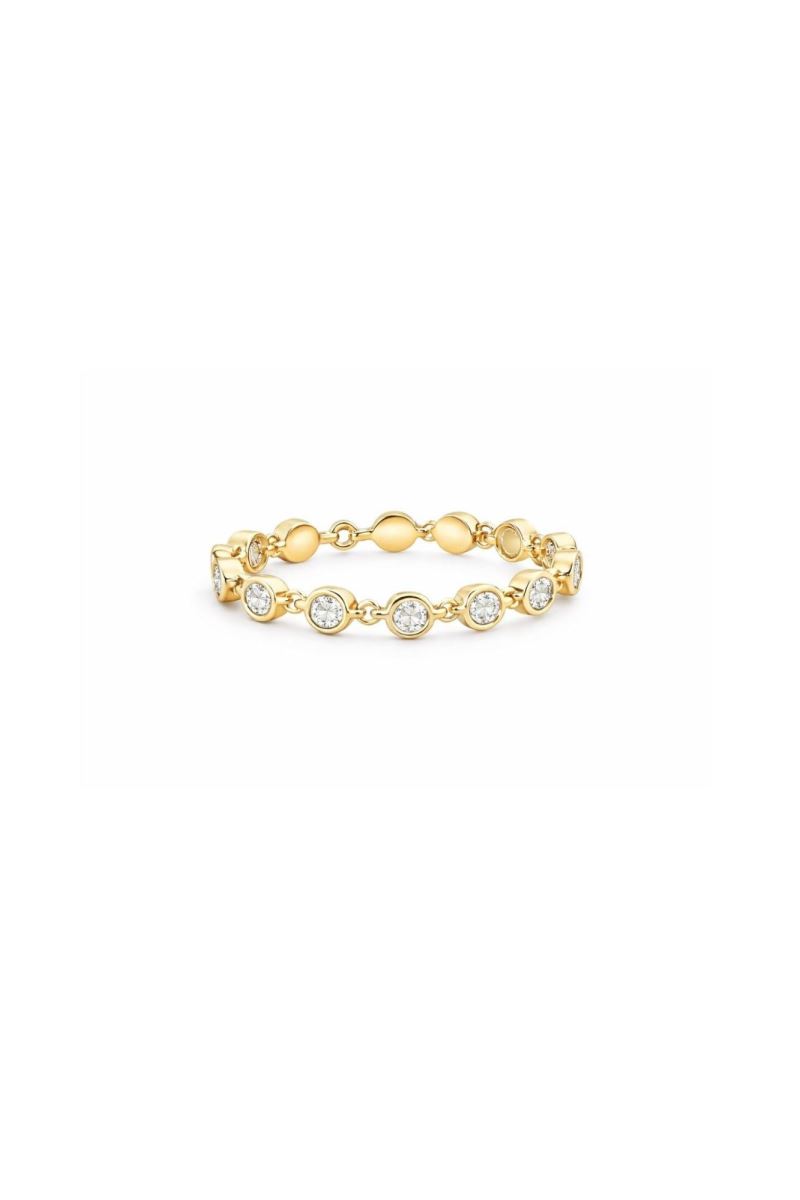GOLD 14 AYAR ALTIN 0,06 CARAT ROUND TAŞLI YÜZÜK